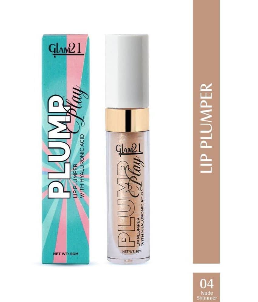 Glam21 Plump Play Lip Plumper Plumping and Hydrating Lightweight & NonSticky 5g Nude Shimmers-04