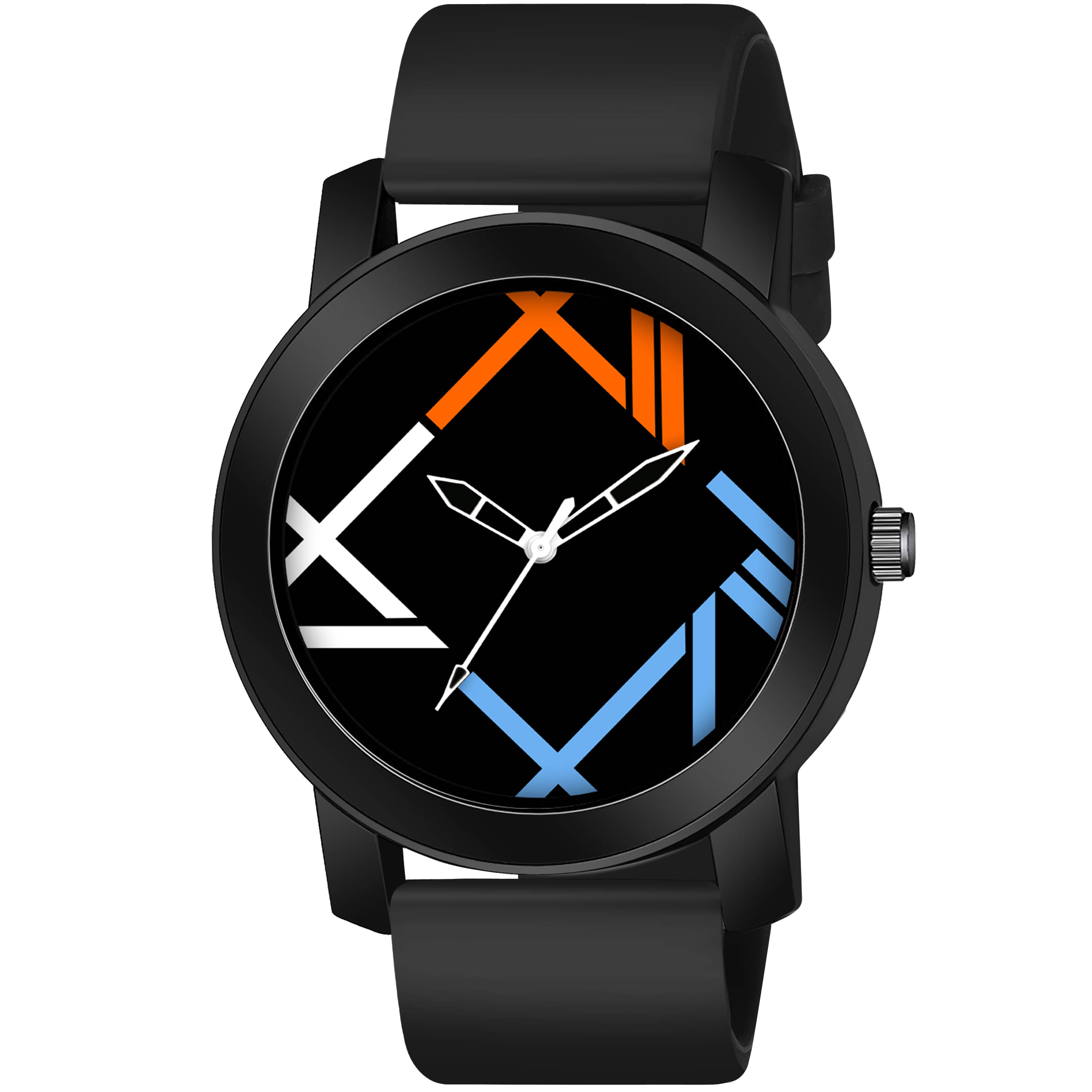     			IIK COLLECTION Black Silicon Analog Men's Watch