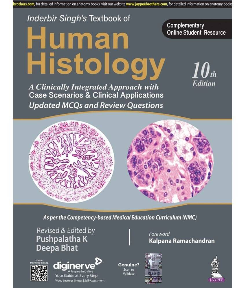     			Inderbir Singh's Textbook of Human Histology Paperback – 27 September 2022