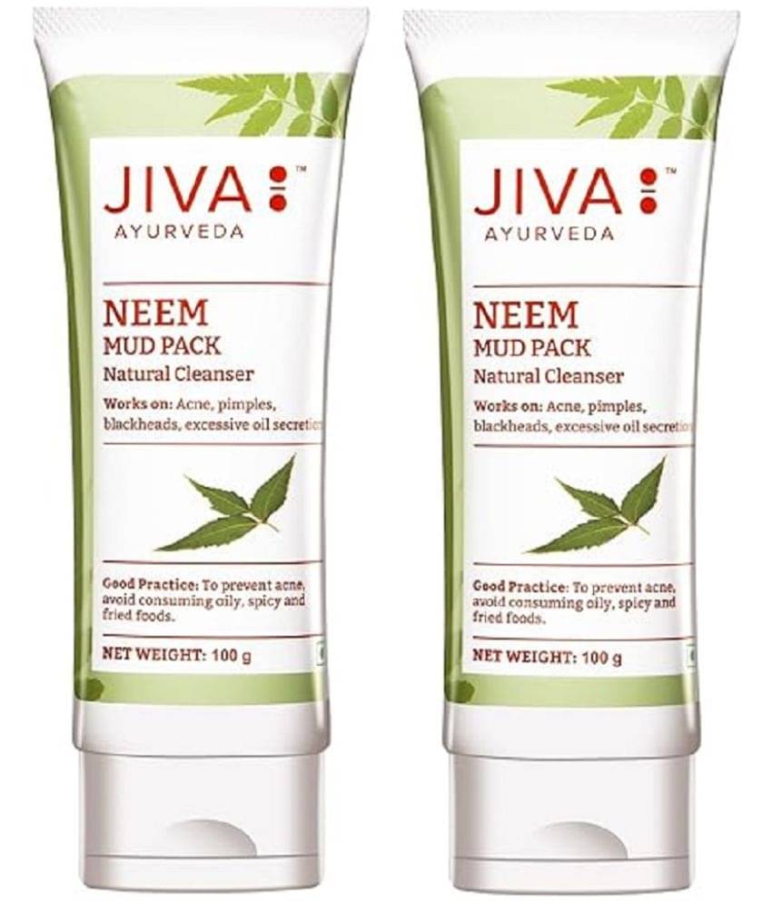     			Jiva Neem Mud Pack Cleansing Pack for Normal skin Type 100g (Pack of 2)