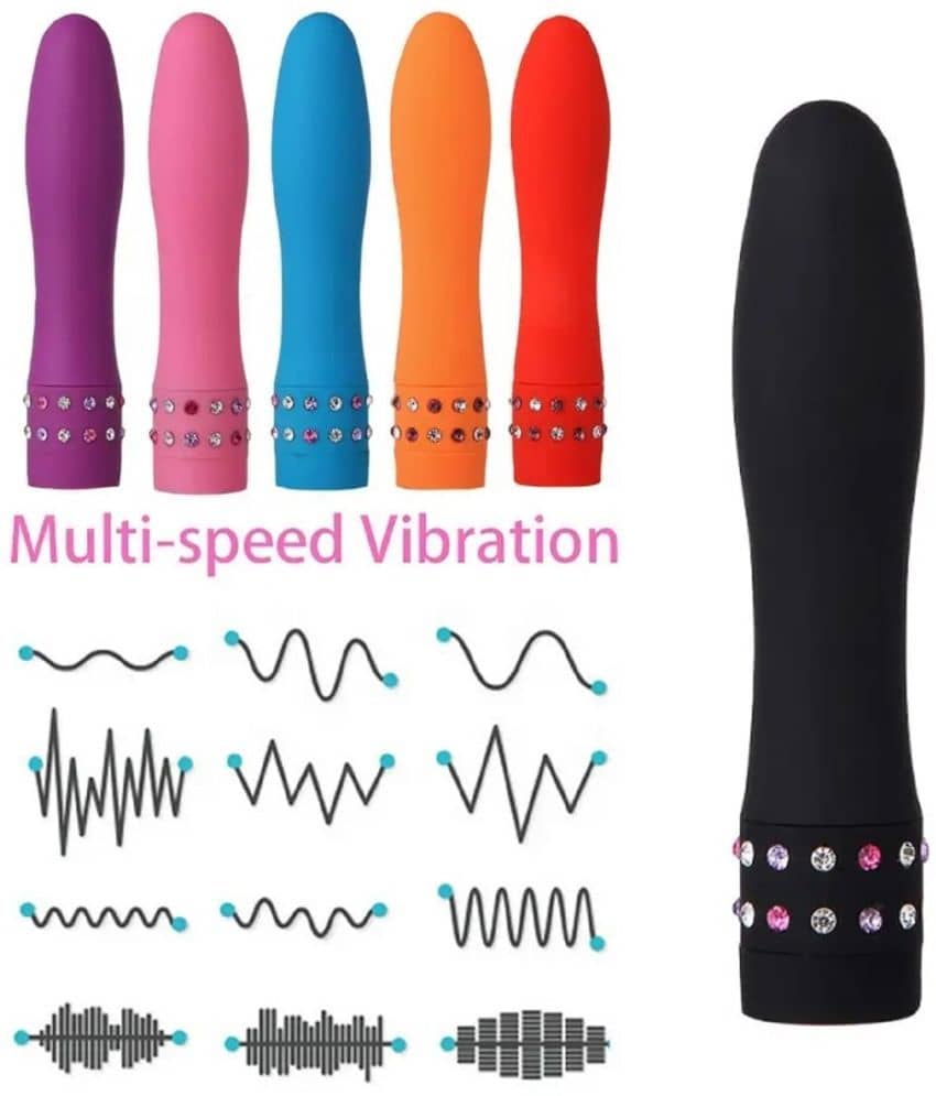 Kamveda Hot Selling Mini Portable Women's Diamond Decorated  Dildo G-Spot-Bullet Vibrator Multicolor Vagina Masturbation Vibrator Sex Toys