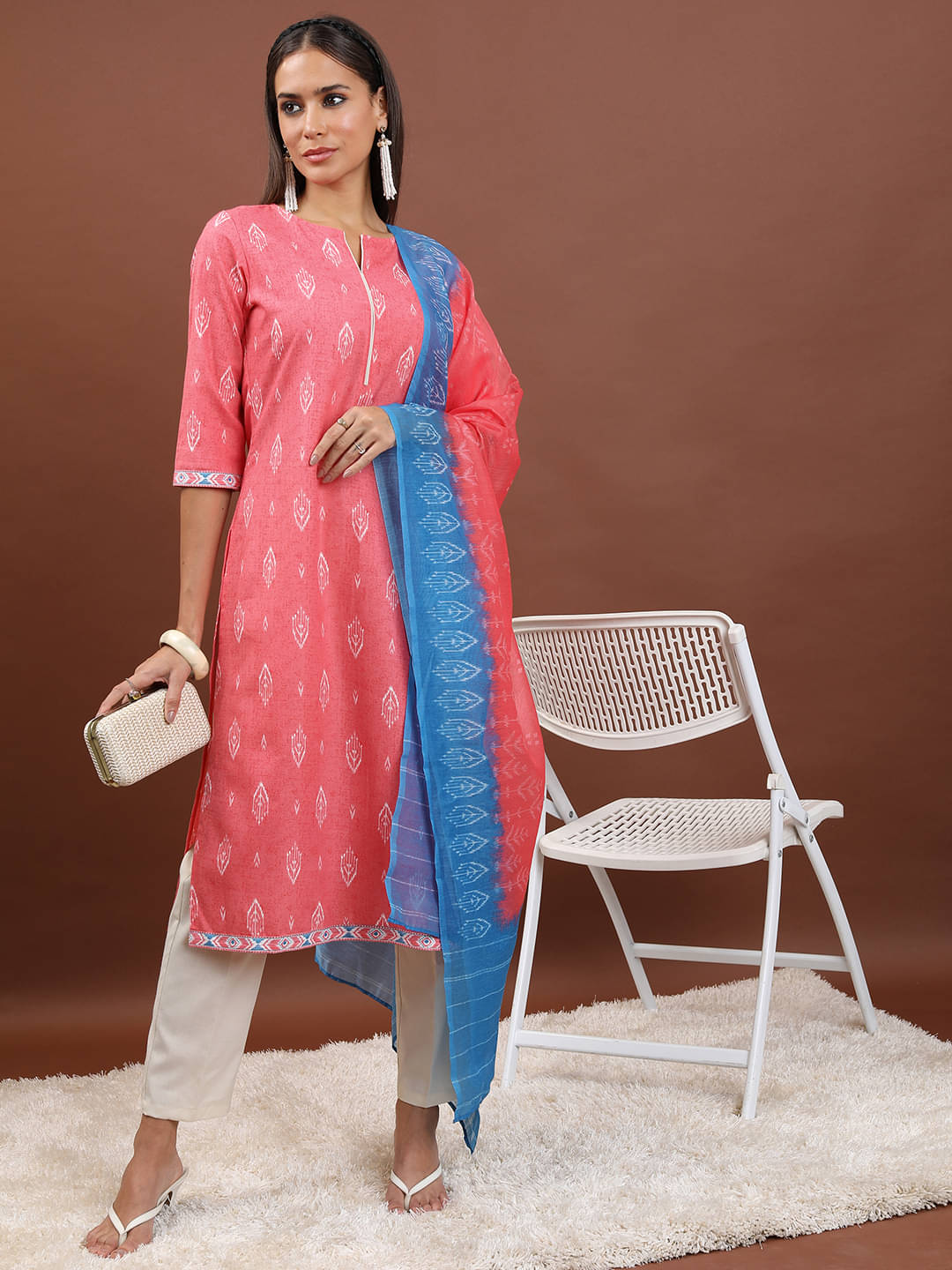 Ketch Polyester Printed Kurti With Pants Women's Stitched Salwar Suit - Red ( Pack of 1 ) Ketch Polyester Printed Kurti With Pants Women's Stitched Salwar Suit - Red ( Pack of 1 )