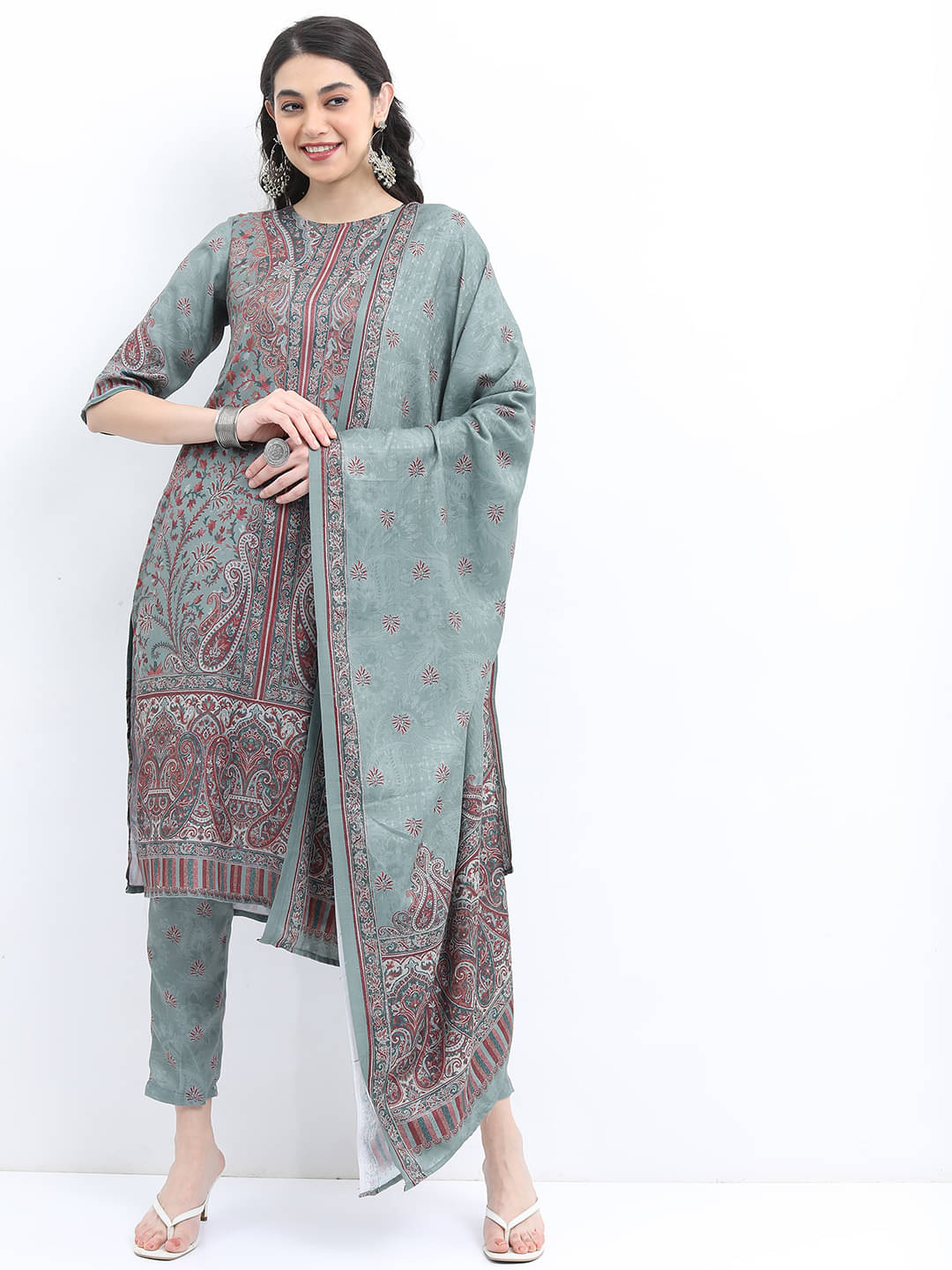 Ketch Polyester Printed Kurti With Pants Women's Stitched Salwar Suit - Green ( Pack of 1 ) Ketch Polyester Printed Kurti With Pants Women's Stitched Salwar Suit - Green ( Pack of 1 )