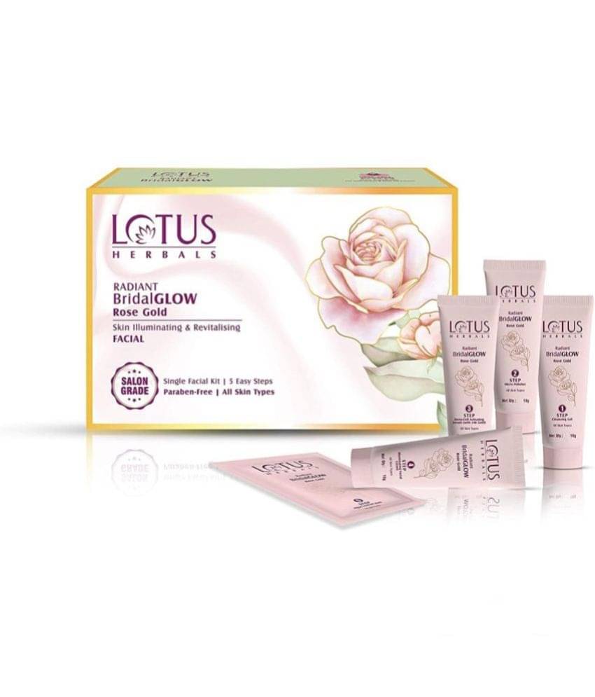 Lotus Herbals Radiant BridalGLOW Rose Gold Skin Illuminating Facial Kit 57g Lotus Herbals Radiant BridalGLOW Rose Gold Skin Illuminating Facial Kit 57g