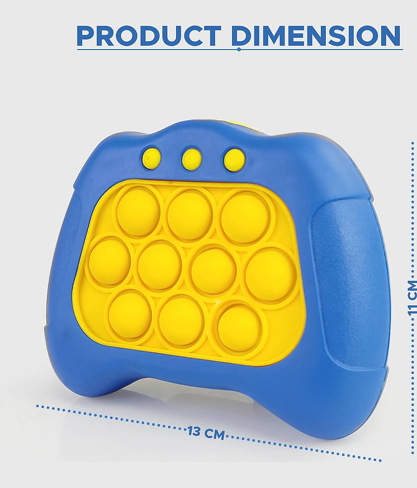 NHR Pop It Intelligence Game Toy with Light & Sound for Kids, Pop It Bubble Push Game, Pop It Game Toy, Pop It Toy, Pop It Musical Toy,Fast Push Popit Multi Level Pop It Toy (Blue)