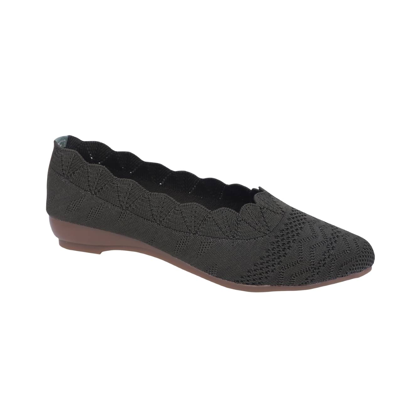     			NATSHUZ Olive Women's Casual Ballerinas