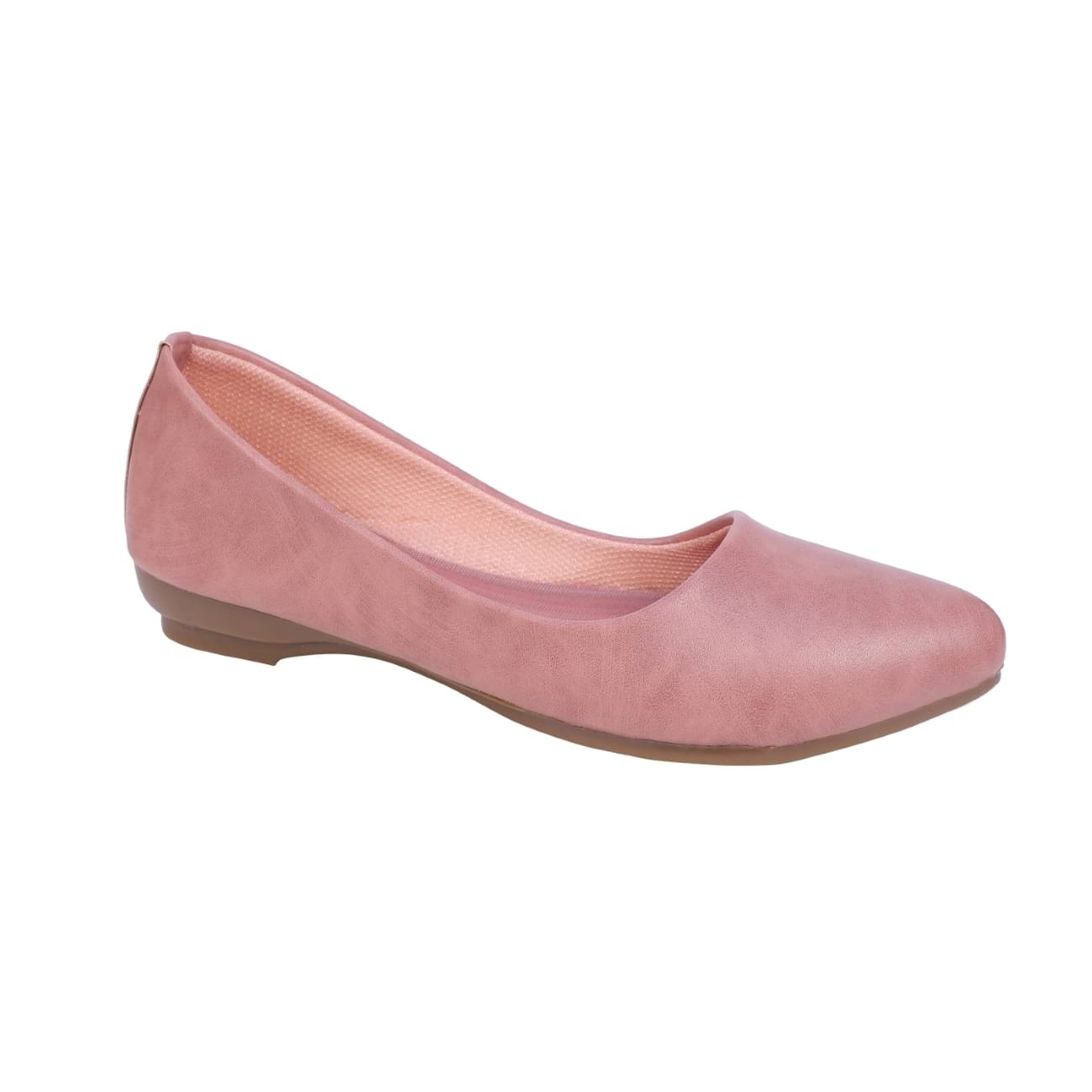     			NATSHUZ Peach Women's Casual Ballerinas