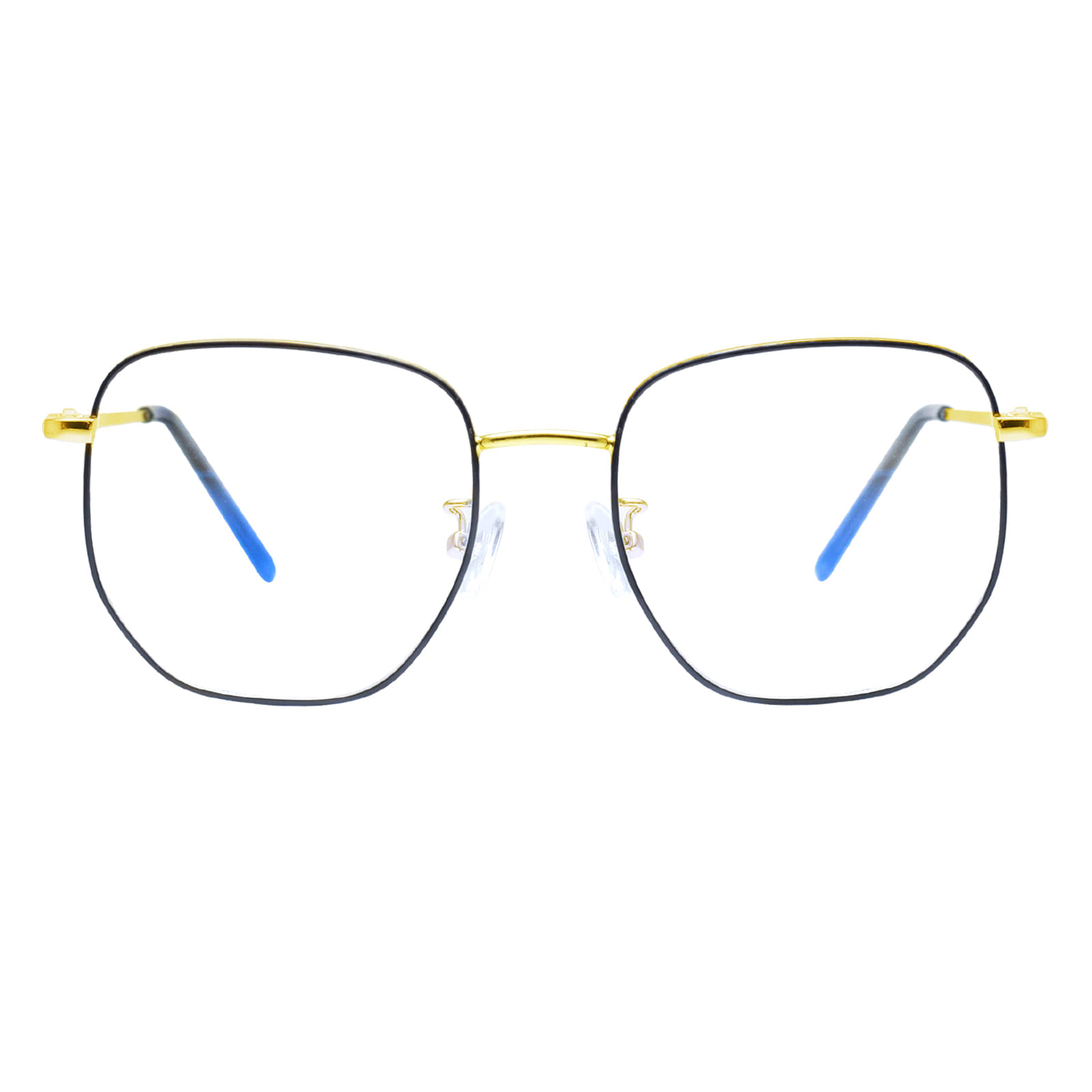     			Peter Jones Gold Full Rim Square Computer Glasses ( Pack of 1 )