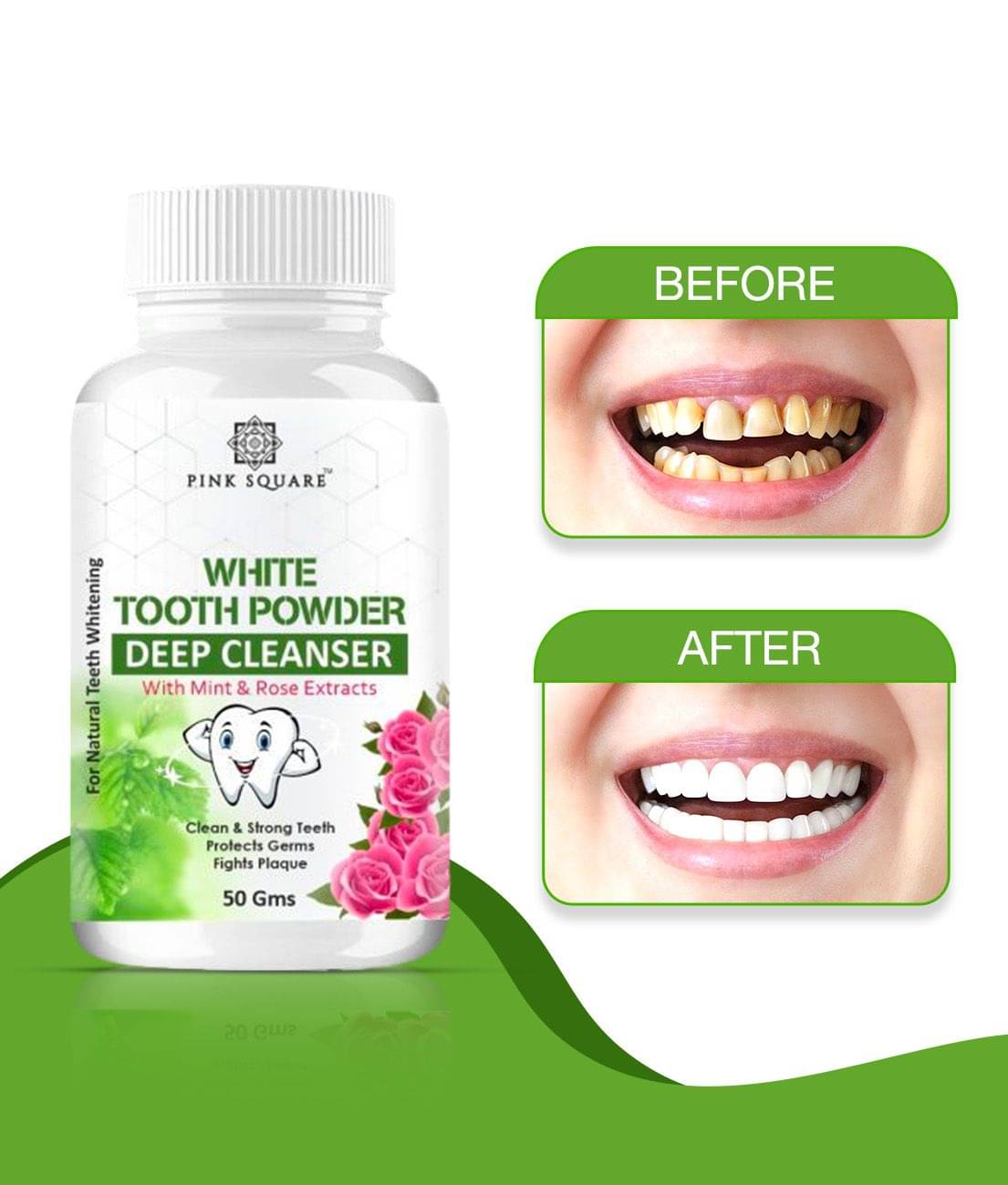 pink square White Tooth Powder for Brightens Teeth Denture Oral Kit pink square White Tooth Powder for Brightens Teeth Denture Oral Kit