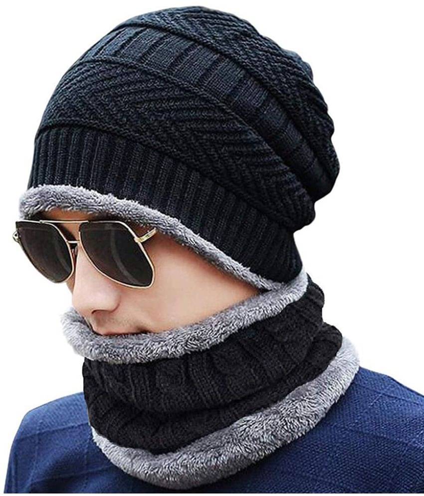     			Spark Black Woollen Women's Cap ( Pack of 1 )