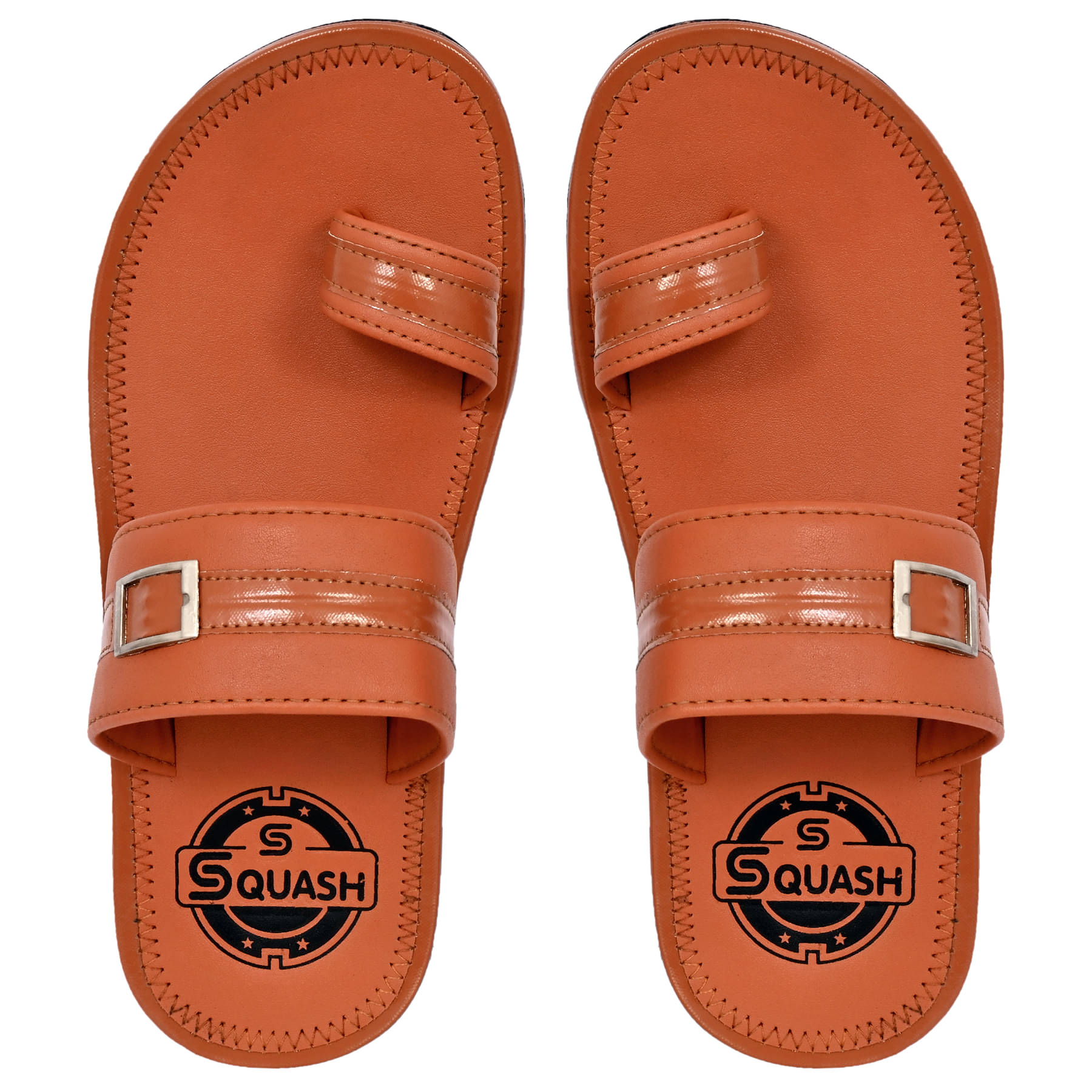     			Squash Tan Men's Leather Slipper