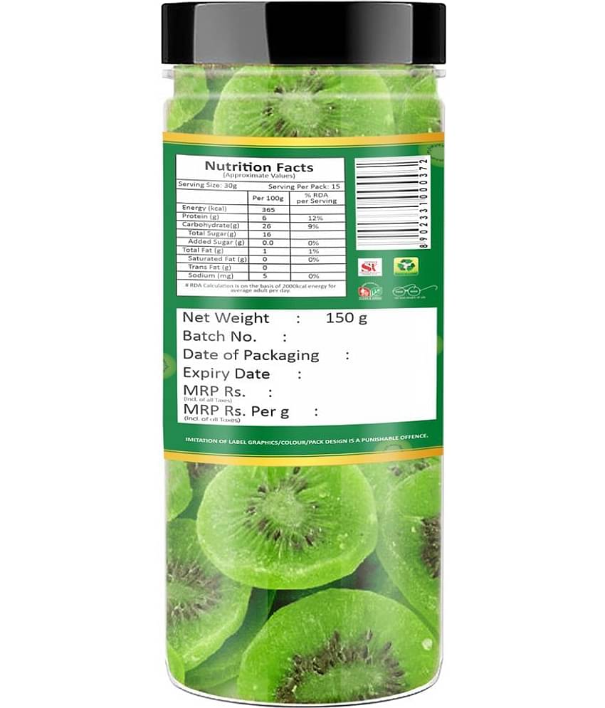YUM YUM Premium Dried Kiwi Fruits 150g Kiwi (150 g)