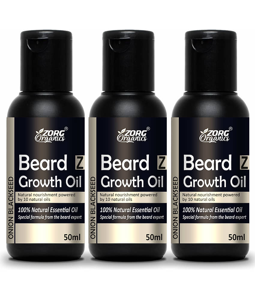 Zorg Organics Promotes Beard Growth Beard Oil ( Pack of 3 ) - Beard Care and Tools | Buy online on ZillyBuy