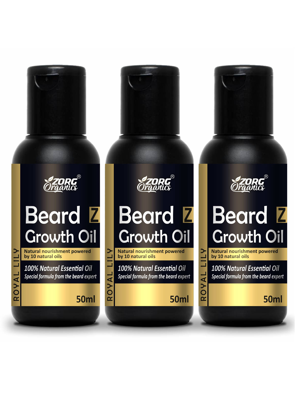     			Zorg Organics Promotes Beard Growth Beard Oil ( Pack of 3 )