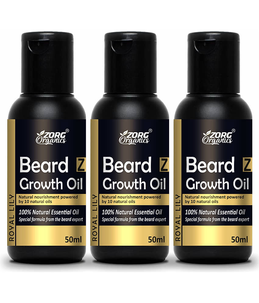 Zorg Organics Promotes Beard Growth Beard Oil ( Pack of 3 ) - Beard Care and Tools | Buy online on ZillyBuy