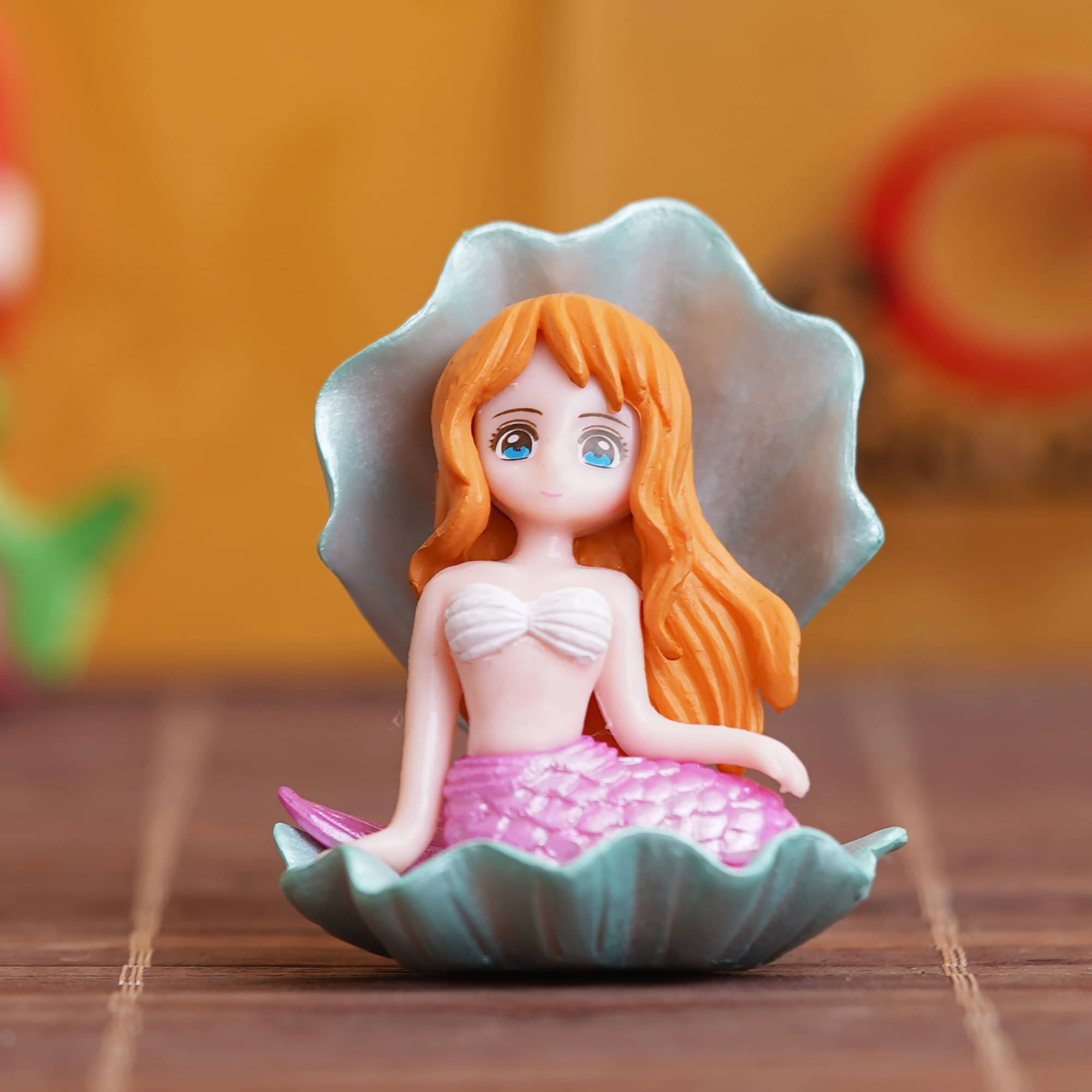     			eCraftIndia Pink Little Mermaid Doll Statue Figurine Showpiece