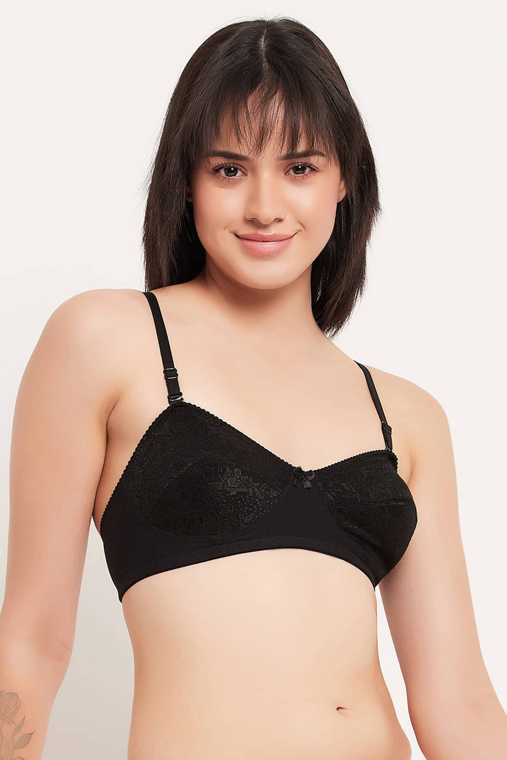 Clovia Nylon Non Padded Women's Balconette Bra ( Black ) Clovia Nylon Non Padded Women's Balconette Bra ( Black )