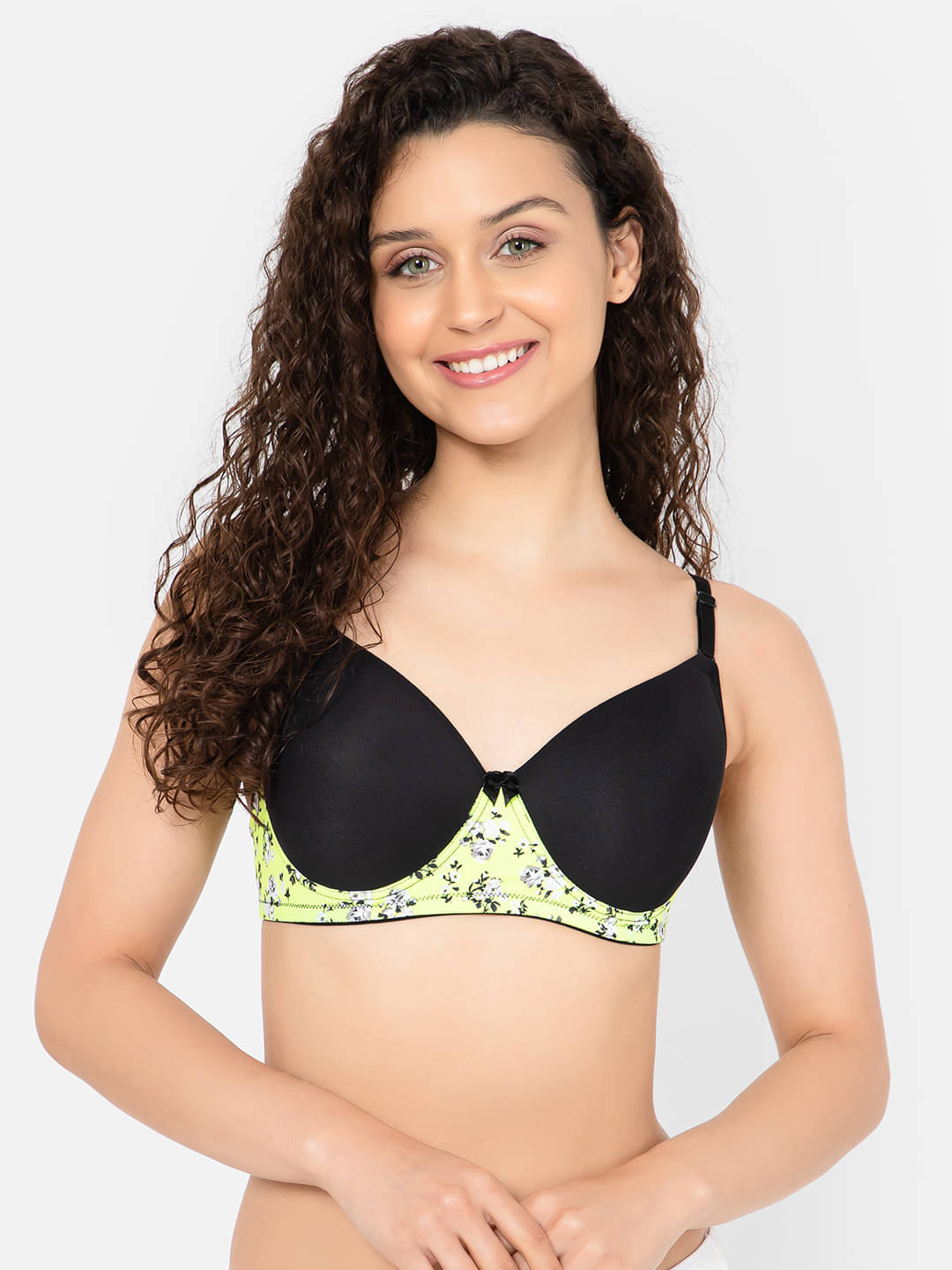     			Clovia Polyester Heavily Padded Women's T-Shirt Bra ( Black )