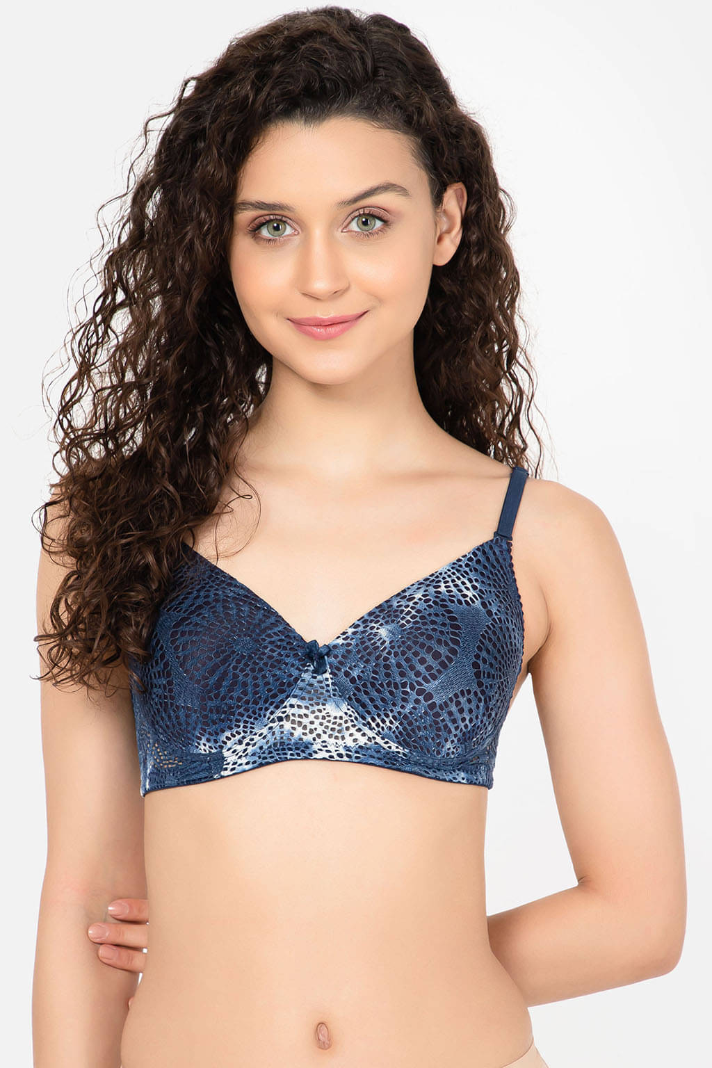 Clovia Nylon Heavily Padded Women's Convertable Bra ( Blue ) Clovia Nylon Heavily Padded Women's Convertable Bra ( Blue )