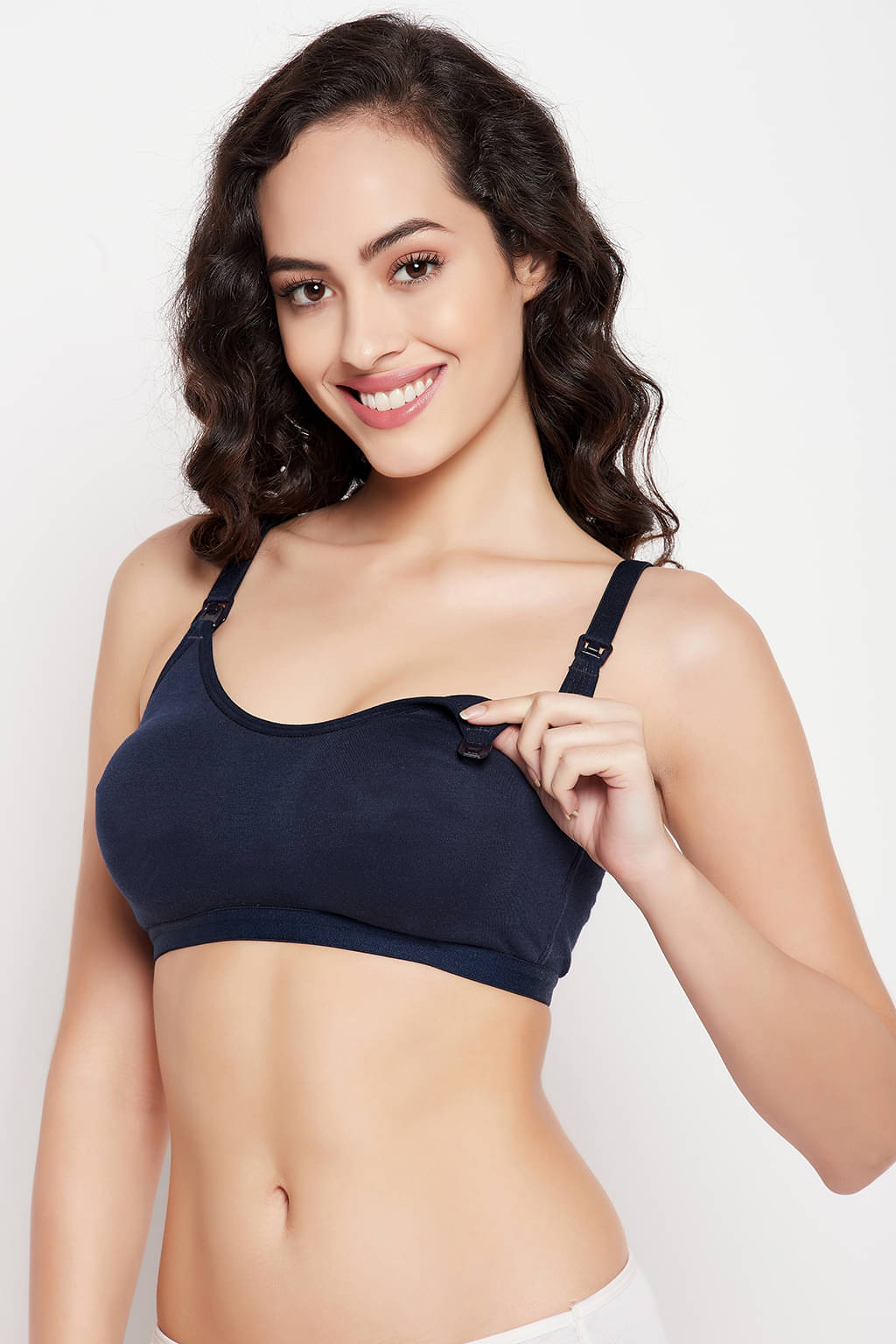 Clovia Nylon Lightly Padded Women's Everyday Bra ( Blue ) Clovia Nylon Lightly Padded Women's Everyday Bra ( Blue )