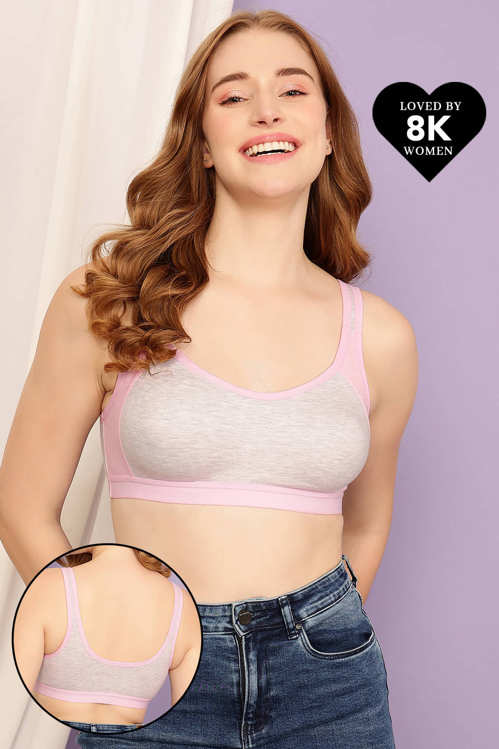 Clovia Cotton Non Padded Women's T-Shirt Bra ( Grey Melange ) Clovia Cotton Non Padded Women's T-Shirt Bra ( Grey Melange )
