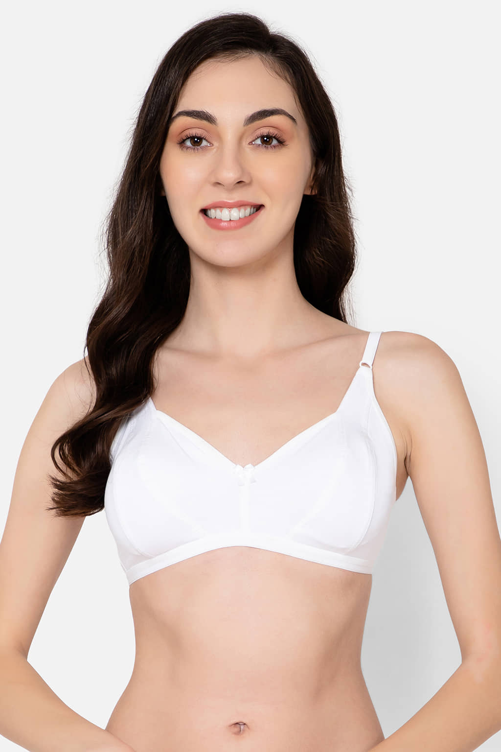 Clovia Nylon Non Padded Women's Everyday Bra ( White )