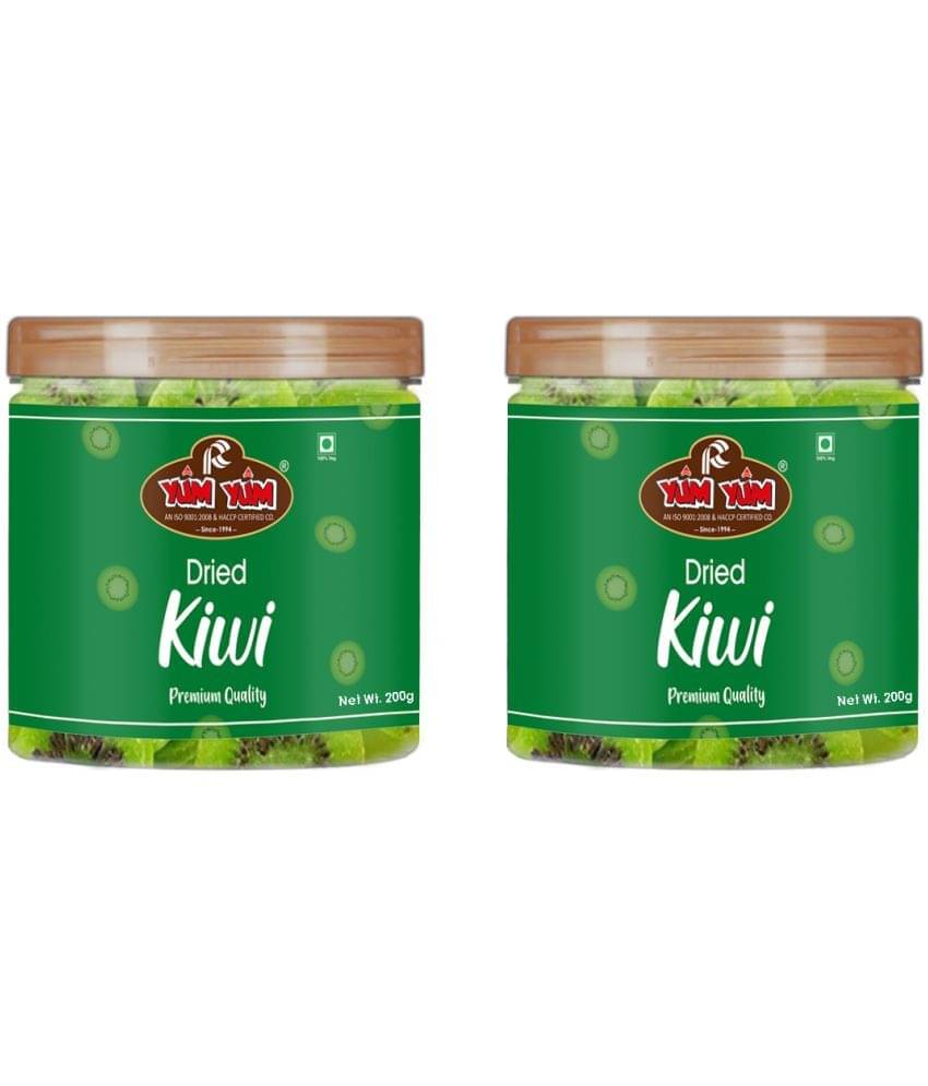 YUM YUM Premium Dried Kiwi Fruits 400g (Pack of 2 -200g Each) Kiwi (2 x 200 g) YUM YUM Premium Dried Kiwi Fruits 400g (Pack of 2 -200g Each) Kiwi (2 x 200 g)