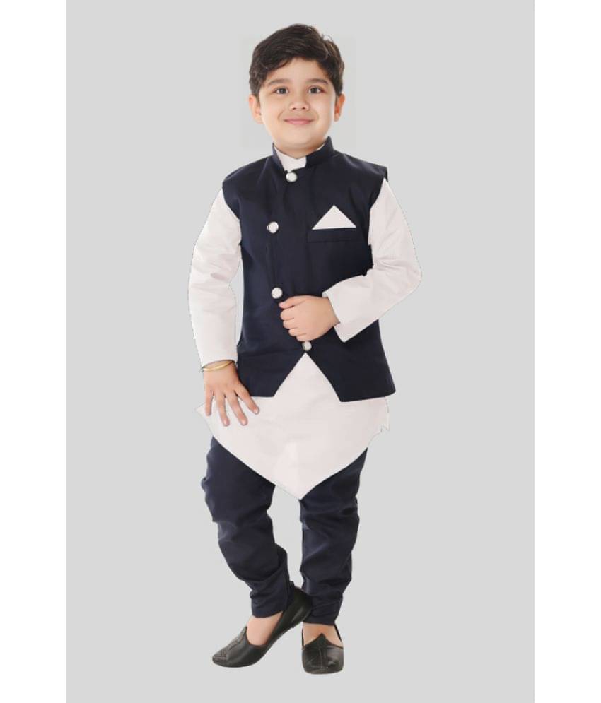     			s muktar garments Pack of 1 Boys Cotton ( Off White )