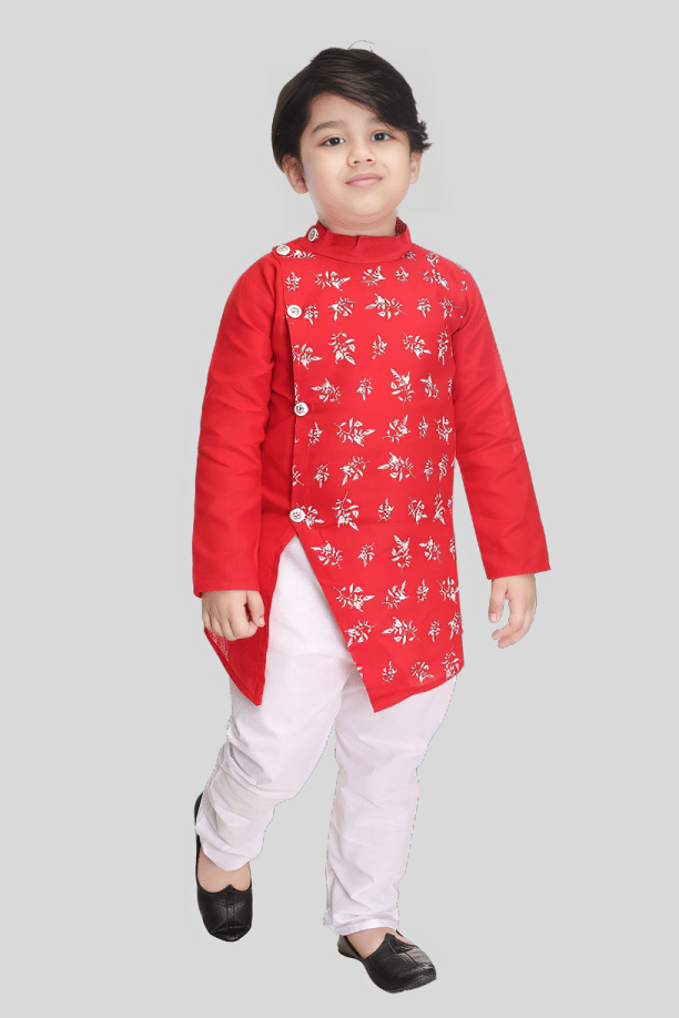     			s muktar garments Pack of 1 Boys Cotton ( Red )