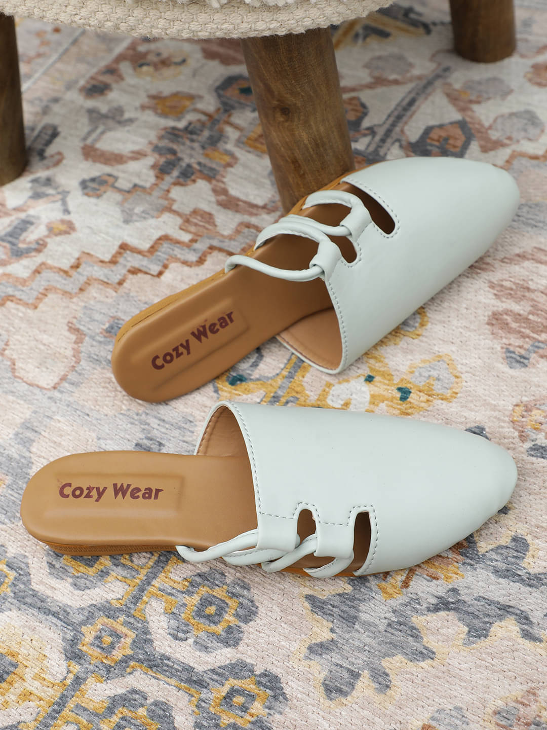     			Cozy Wear Fluorescent Green Women's Mules