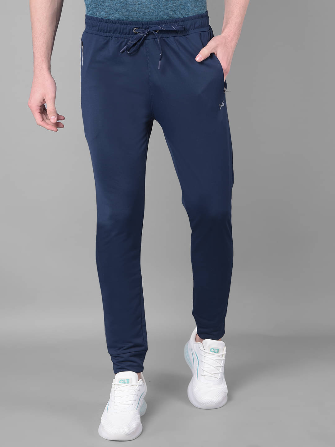     			Force NXT Blue Polyester Men's Sports Joggers ( Pack of 1 )