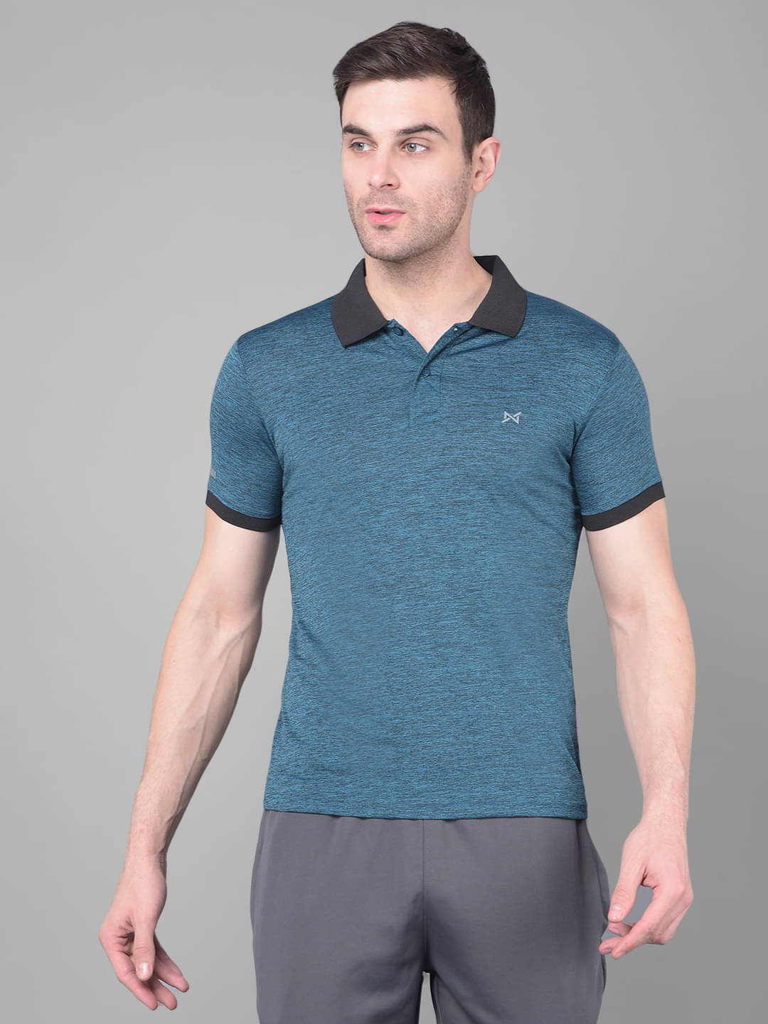 Force NXT Blue Polyester Regular Fit Men's Sports Polo T-Shirt ( Pack of 1 ) Force NXT Blue Polyester Regular Fit Men's Sports Polo T-Shirt ( Pack of 1 )