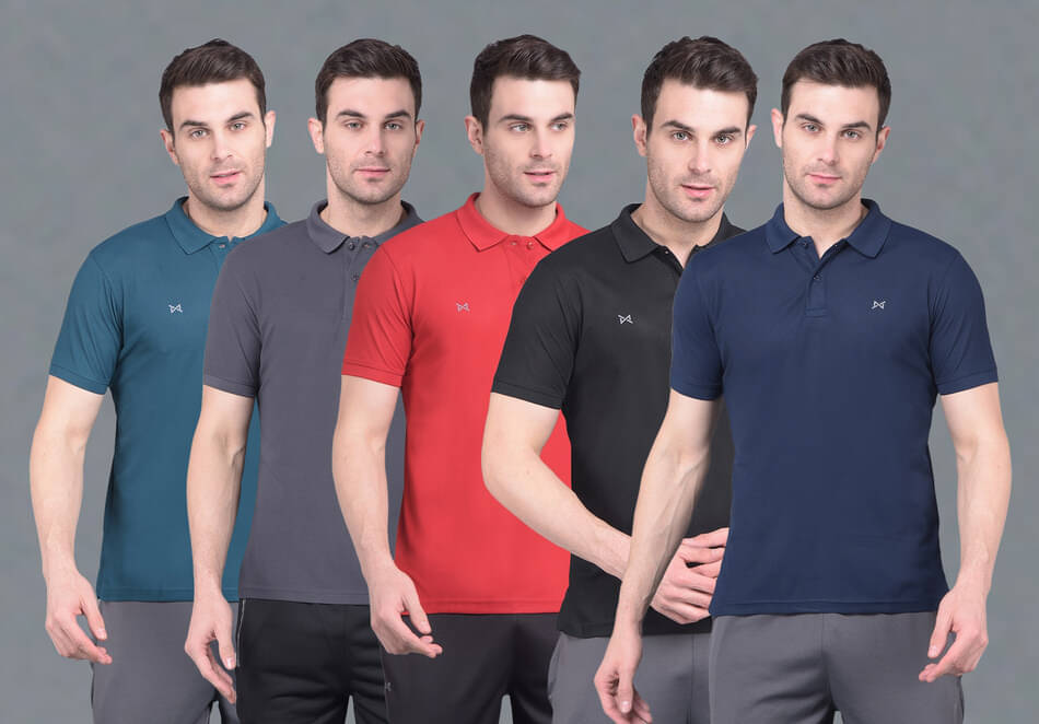 Force NXT Multi Polyester Regular Fit Men's Sports Polo T-Shirt ( Pack of 2 ) Force NXT Multi Polyester Regular Fit Men's Sports Polo T-Shirt ( Pack of 2 )