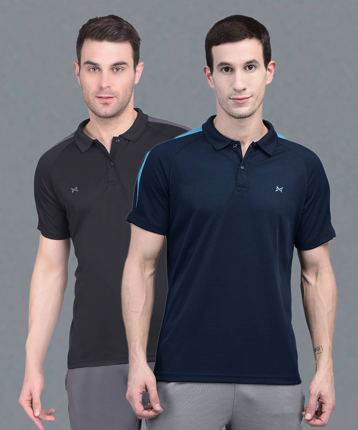 Force NXT Multi Polyester Regular Fit Men's Sports Polo T-Shirt ( Pack of 2 ) Force NXT Multi Polyester Regular Fit Men's Sports Polo T-Shirt ( Pack of 2 )