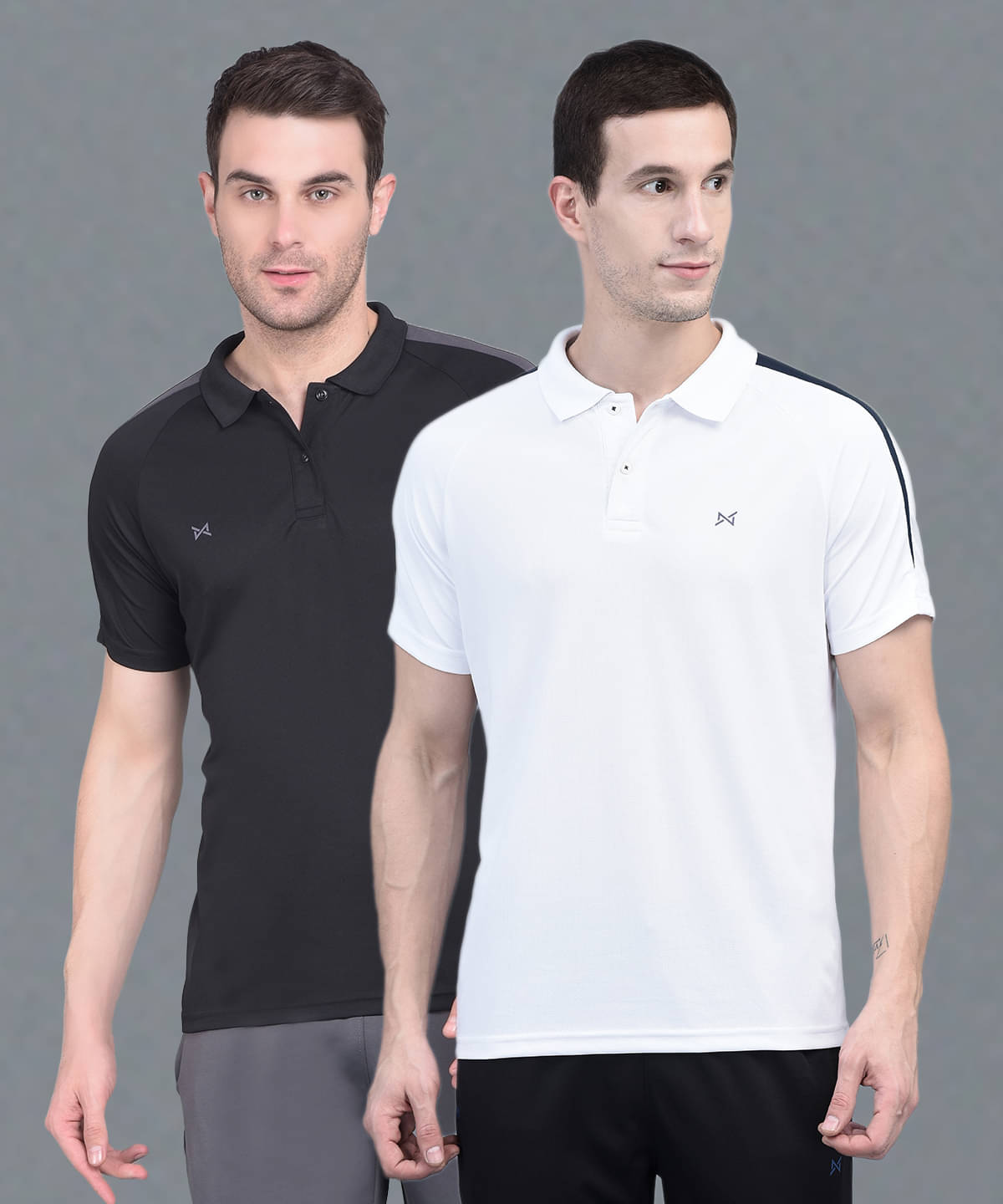     			Force NXT Multi Polyester Regular Fit Men's Sports Polo T-Shirt ( Pack of 2 )