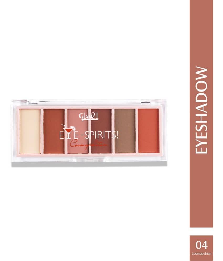Glam21 Eye Spirits Eye Shadow Palette CreaseProof Mix of Matte and Shimmers 18 g Cosmopolitan-04 - Makeup - Eyes | Buy online on ZillyBuy
