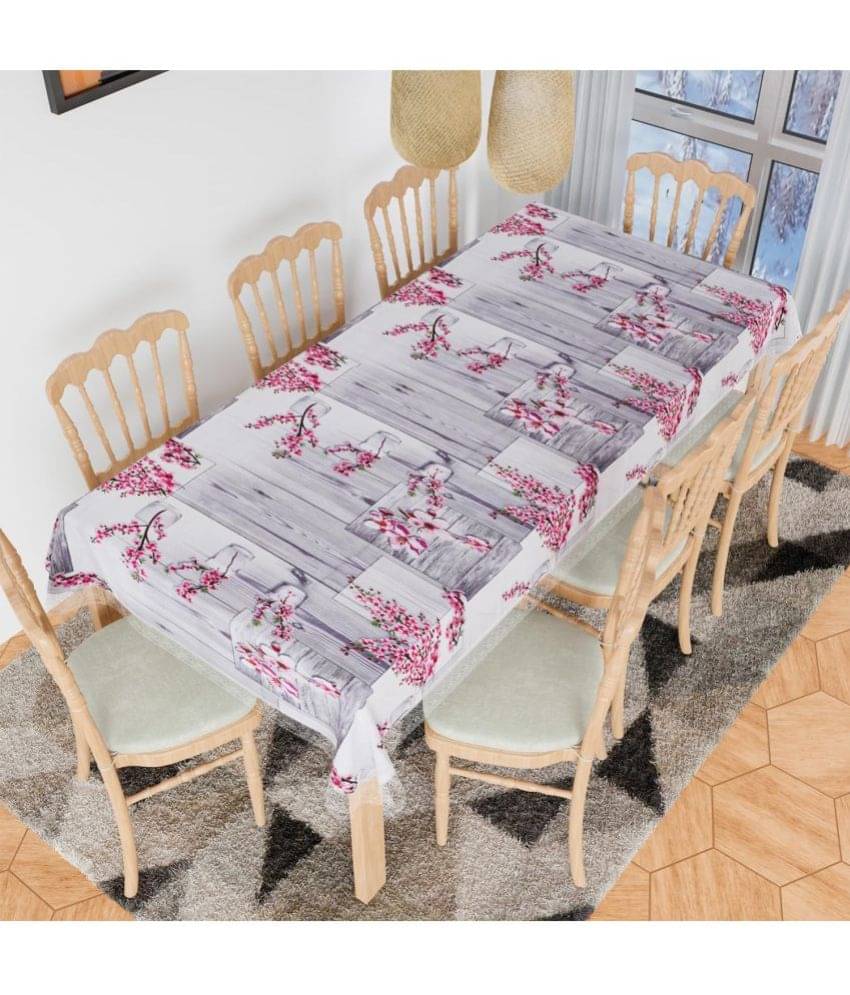 Printed PVC 8 Seater Rectangle Table Cover ( 274 x 175 ) cm Pack of 1 Gray     			Printed PVC 8 Seater Rectangle Table Cover ( 274 x 175 ) cm Pack of 1 Gray
