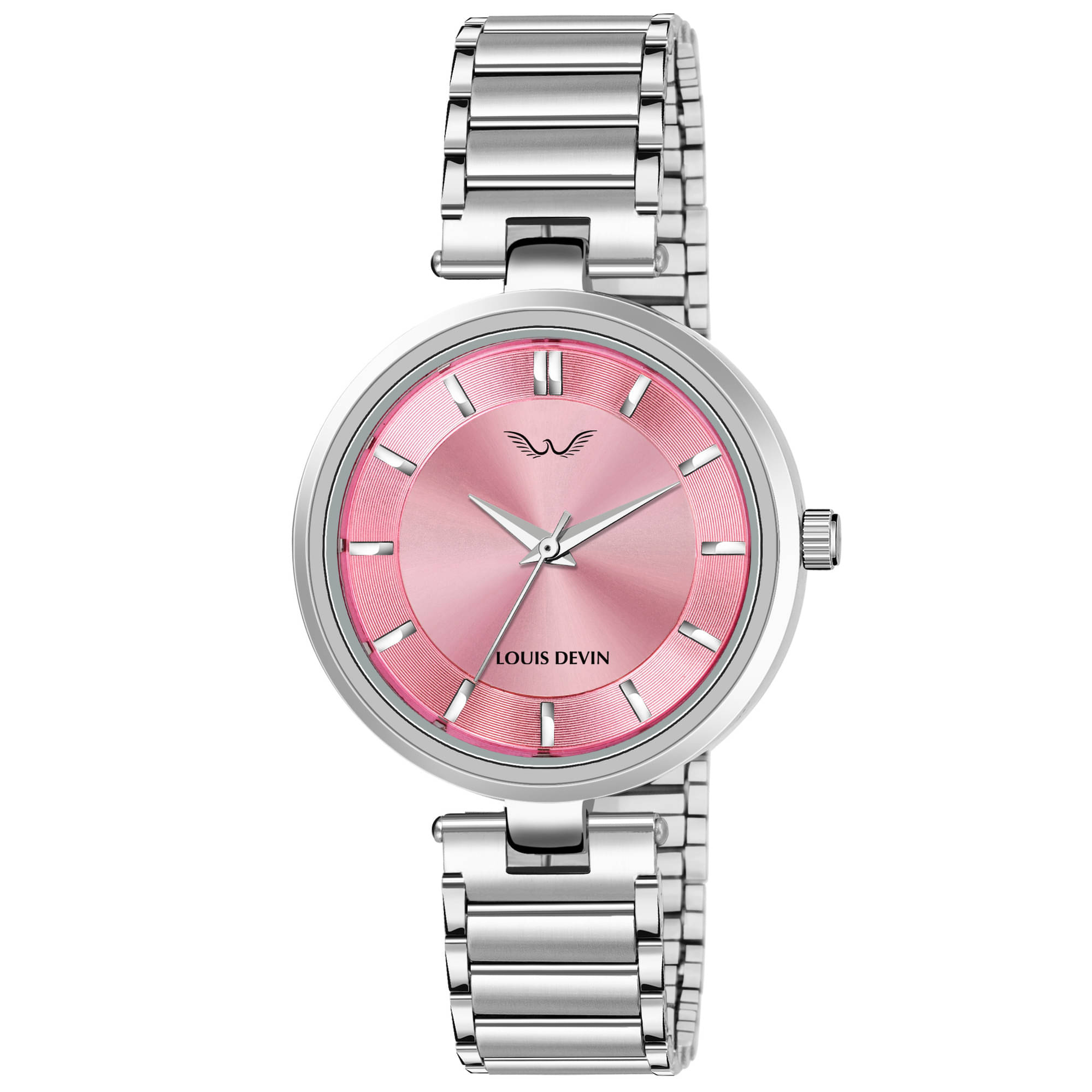     			LOUIS DEVIN Silver Metal Analog Womens Watch