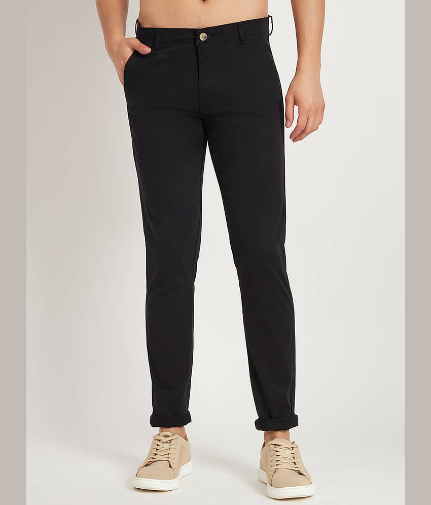 RAGZO Regular Flat Men's Chinos - Black ( Pack of 1 ) - Trousers | Buy online on ZillyBuy