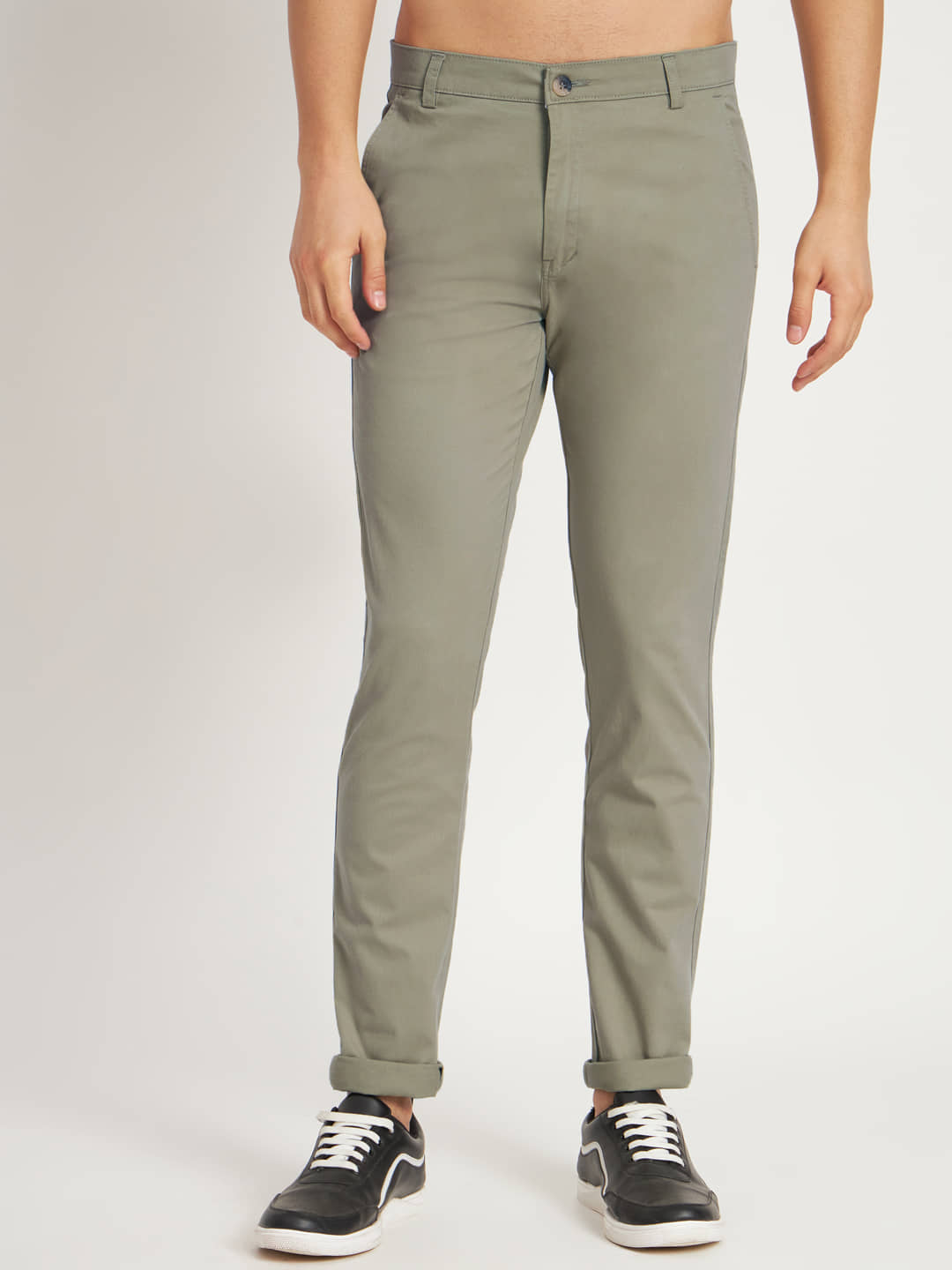 RAGZO Regular Flat Men's Chinos - Light Green ( Pack of 1 ) - Trousers | Buy online on ZillyBuy