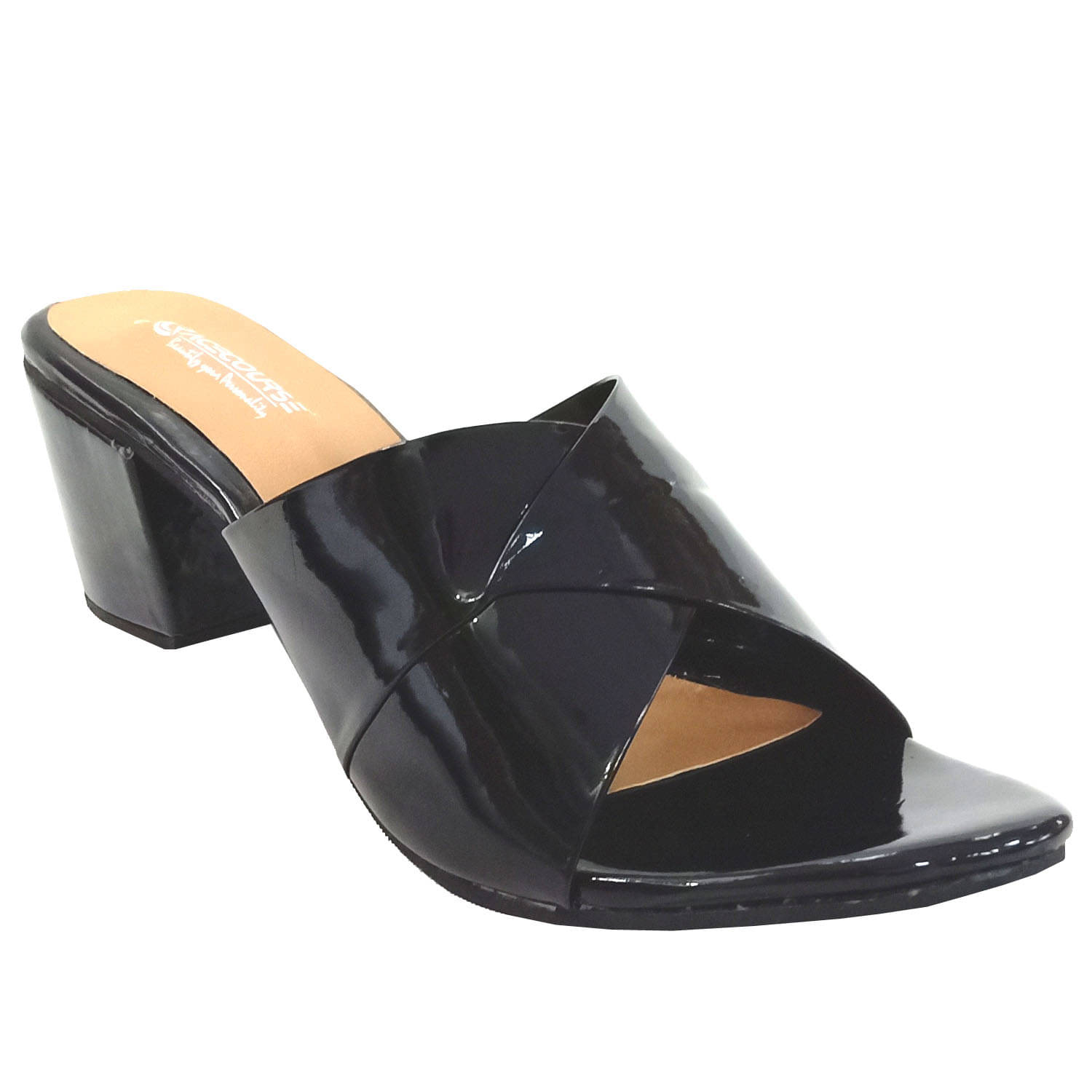     			Racecourse Black Women's Slip On Heels