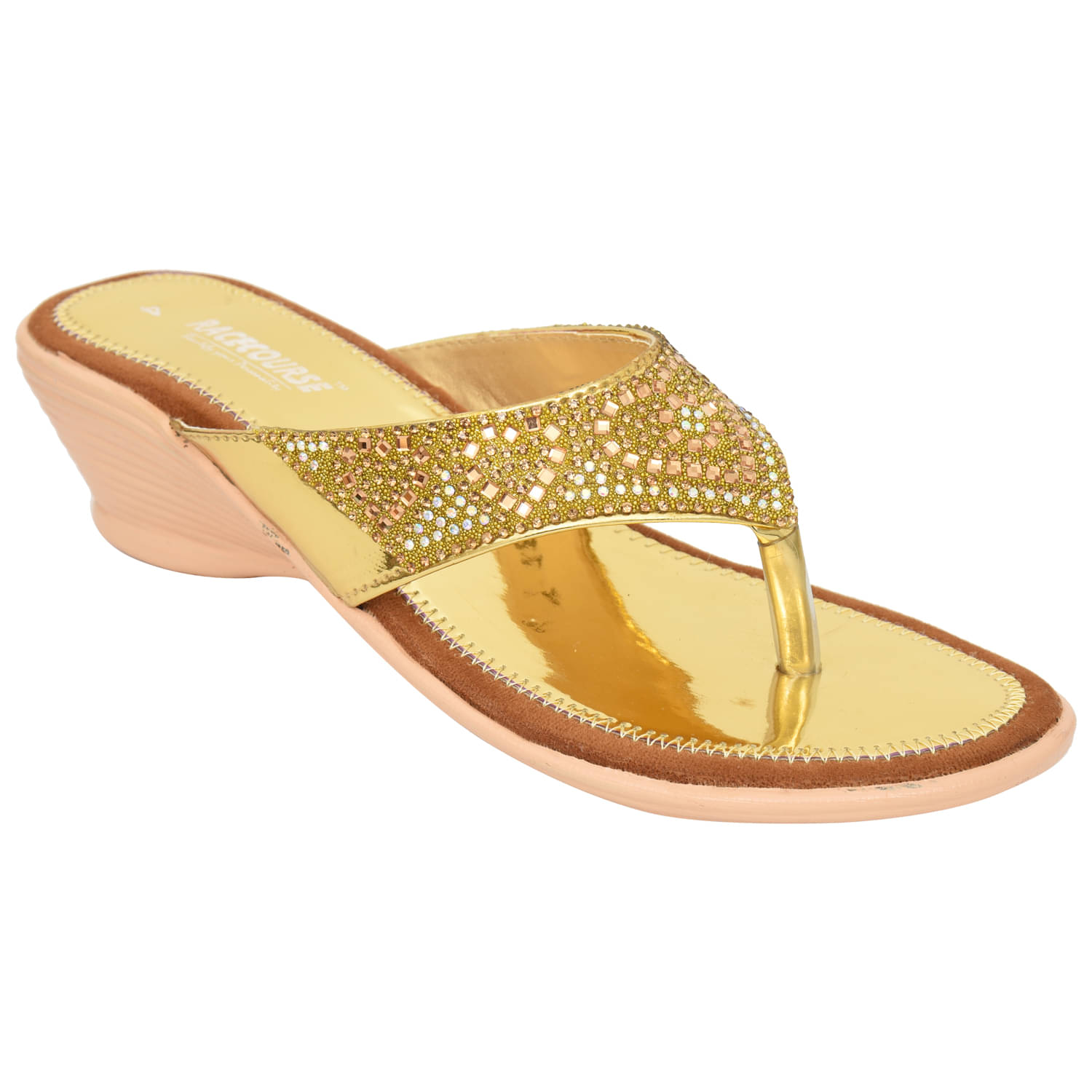Racecourse Gold Women's Slip On Heels Racecourse Gold Women's Slip On Heels