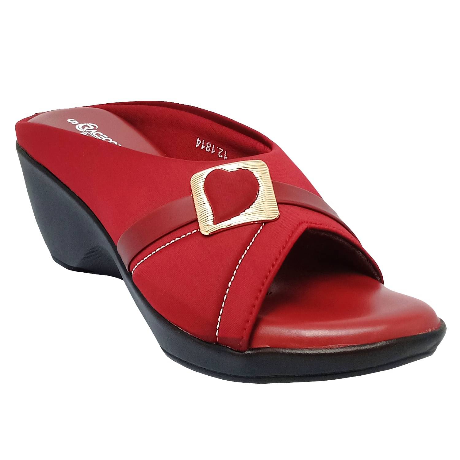 Racecourse Maroon Women's Slip On Heels Racecourse Maroon Women's Slip On Heels