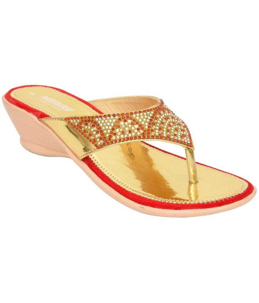     			Racecourse Red Women's Slip On Heels