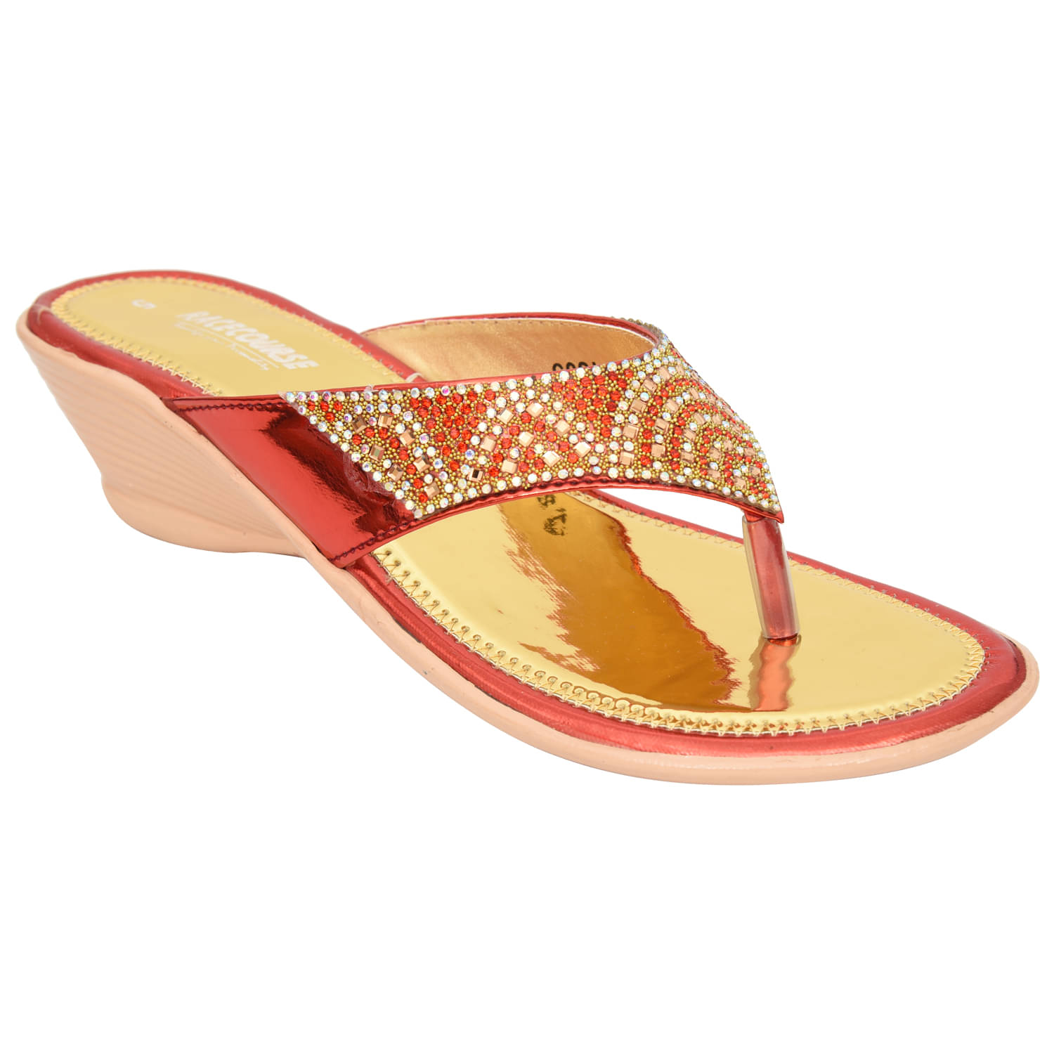     			Racecourse Red Women's Slip On Heels