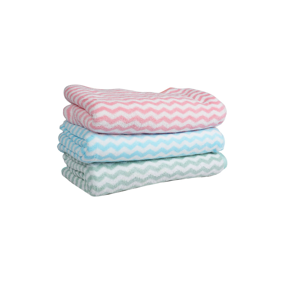 STYLE SHOES Cotton Blend Striped 350 -GSM Bath Towel ( Pack of 3 ) - Multicolor