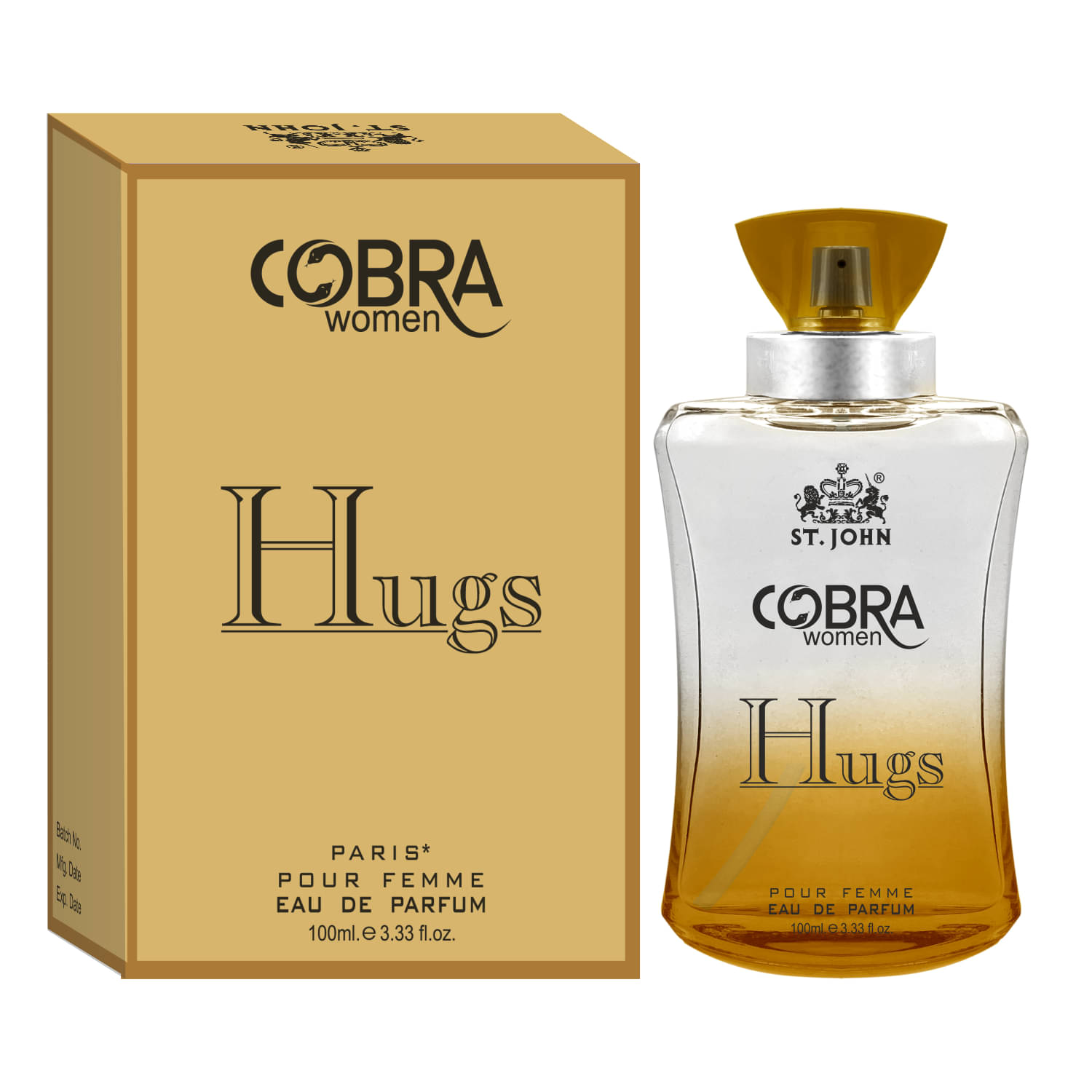 ST.JOHN Cobra Hugs Long Lasting Paris Perfume for Women-100ml - Pack of 1 ST.JOHN Cobra Hugs Long Lasting Paris Perfume for Women-100ml - Pack of 1