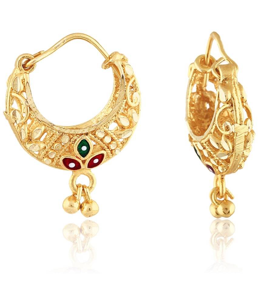     			VIVASTRI Golden Huggies Earrings ( Pack of 1 )