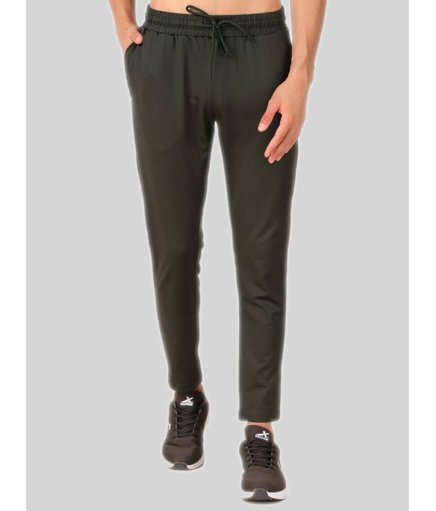 Vector X Olive Polyester Men's Sports Trackpants ( Pack of 1 ) Vector X Olive Polyester Men's Sports Trackpants ( Pack of 1 )