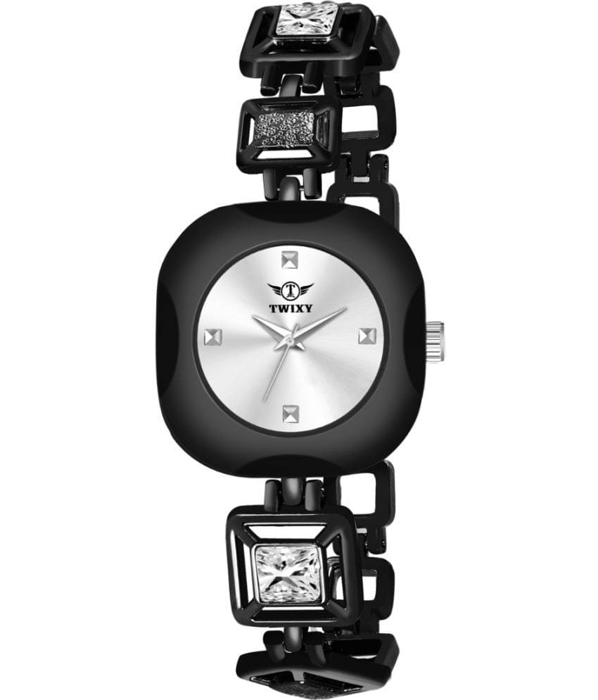     			twixy Black Brass Analog Womens Watch
